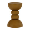 Table appoint en bois moutarde
