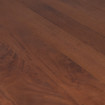 Round coffee table in brown wood - DARA