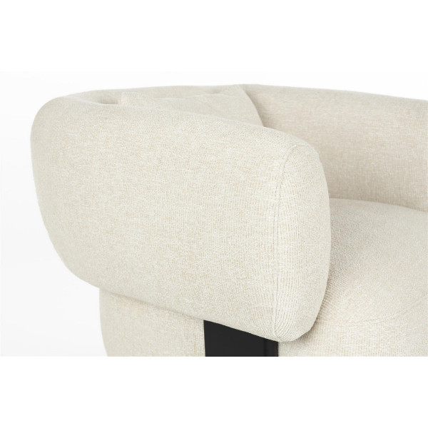 fauteuil Neil en tissu beige