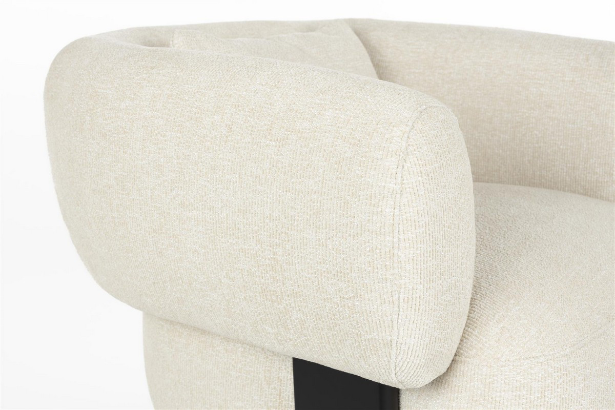 fauteuil Neil en tissu beige