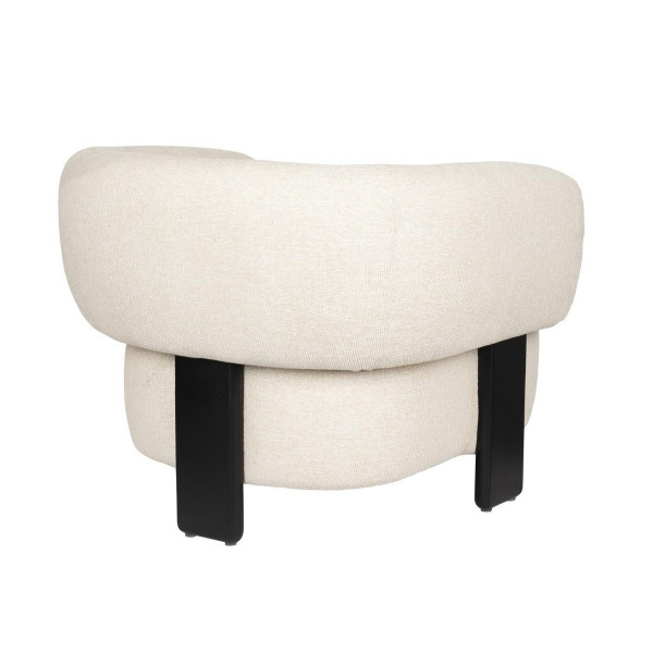 fauteuil beige Neil vu de dos