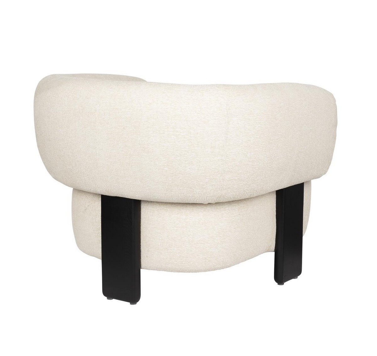 fauteuil beige Neil vu de dos