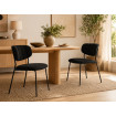 chaises repas noir