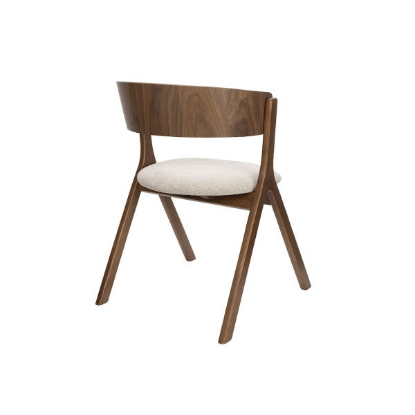 chaise de repas en bois foncé
