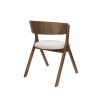 chaise de repas en bois foncé