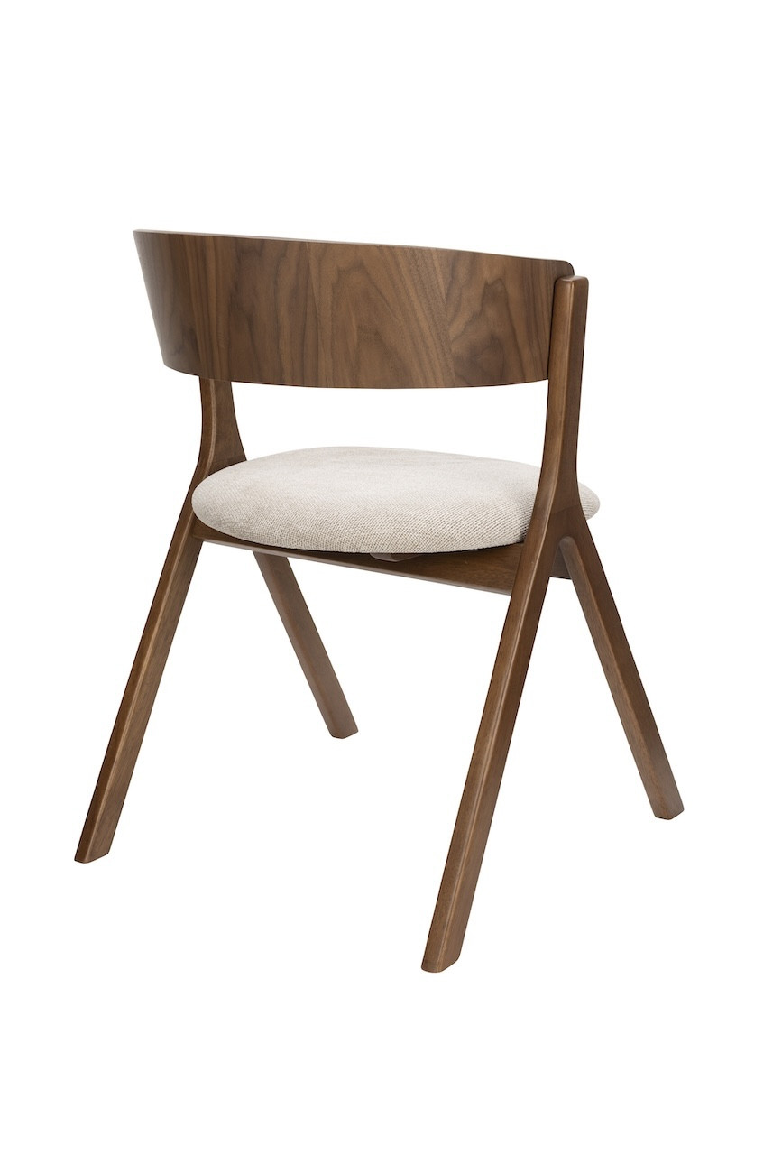 chaise de repas en bois foncé
