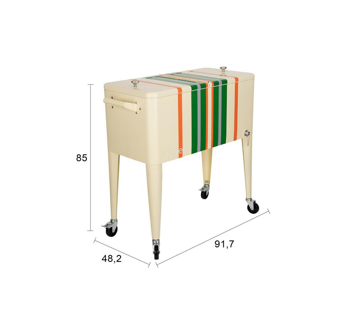 Ice cooler Stripes - dimensions