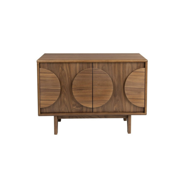 Buffet Groove avec 2 portes en Noyer