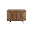 Buffet Groove avec 2 portes en Noyer