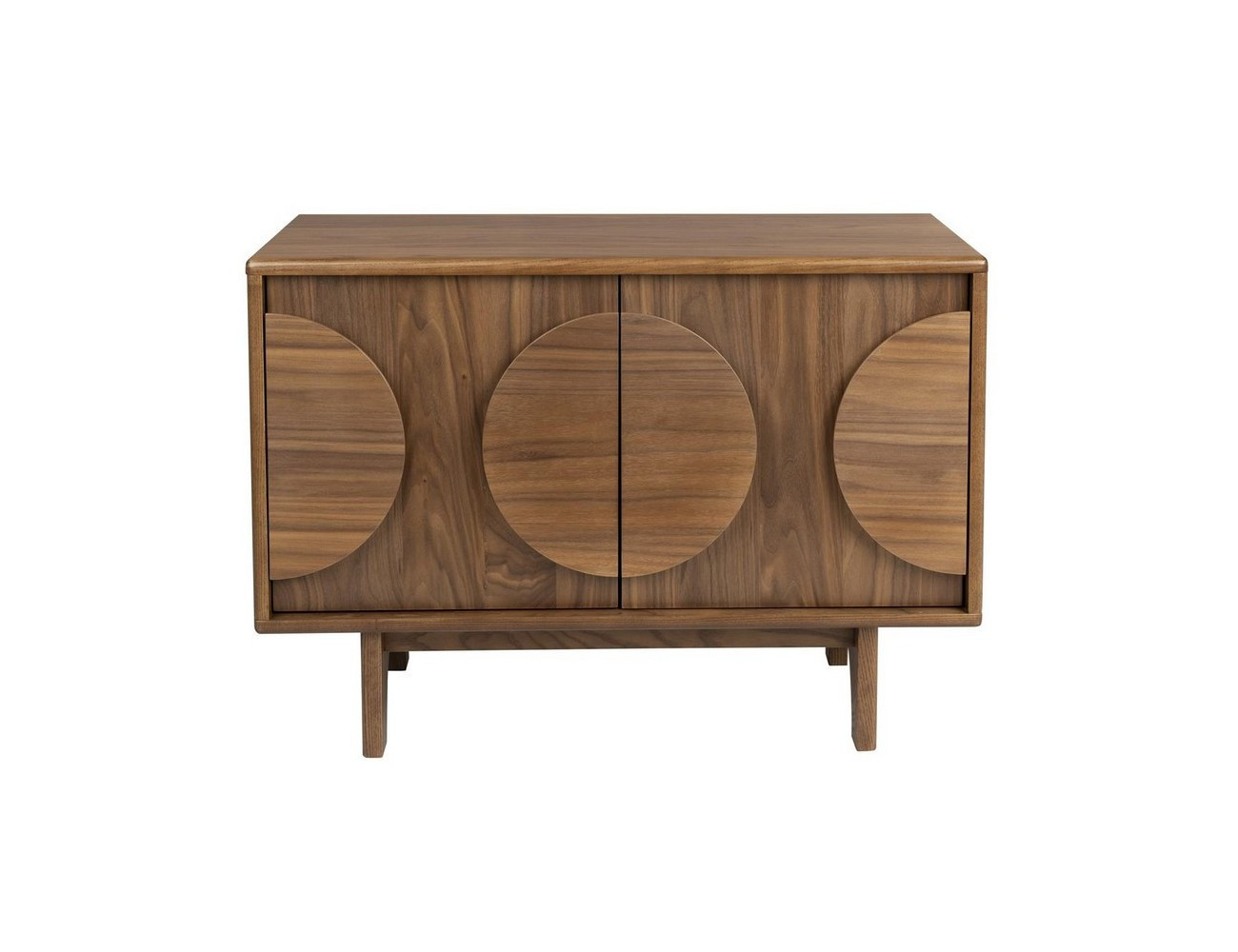 Buffet Groove avec 2 portes en Noyer