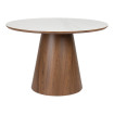 Table ronde ALMIRA effet marbre blanc