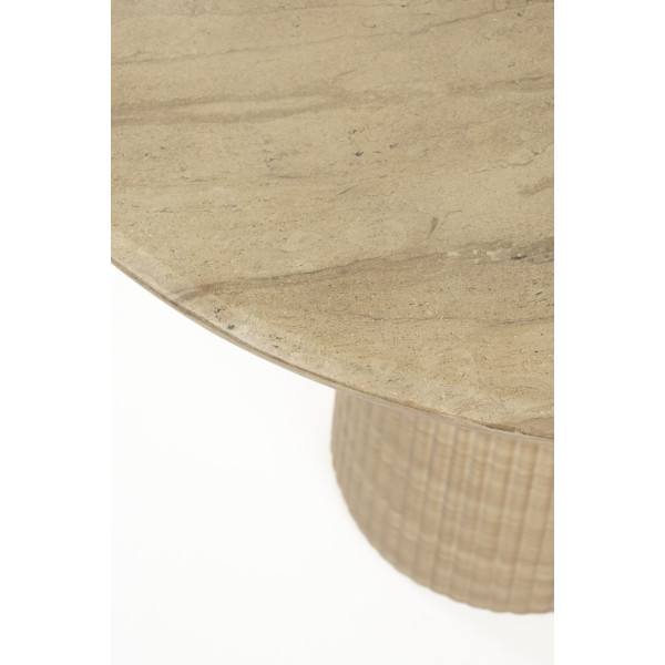 Runder Esstisch, 90 cm, aus Beton in Steinoptik – BRISON Dutchbone