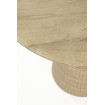 Mesa de comedor redonda de 90 cm de hormigón efecto piedra - BRISON