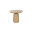 90 cm Round Stone-Effect Concrete Dining Table - BRISON Dutchbone
