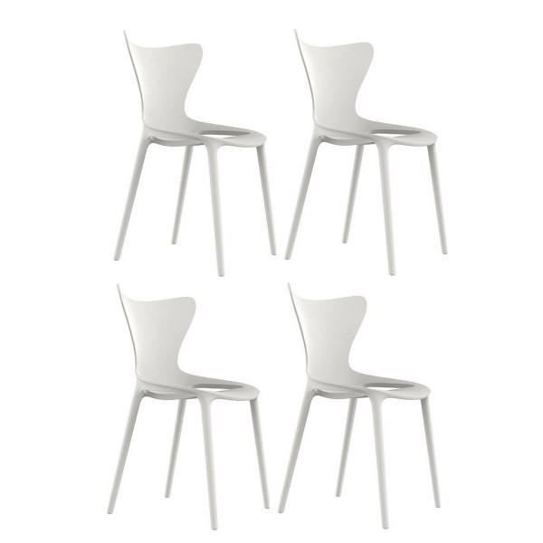Sedia da pranzo per esterni bianca Vondom - LOVE