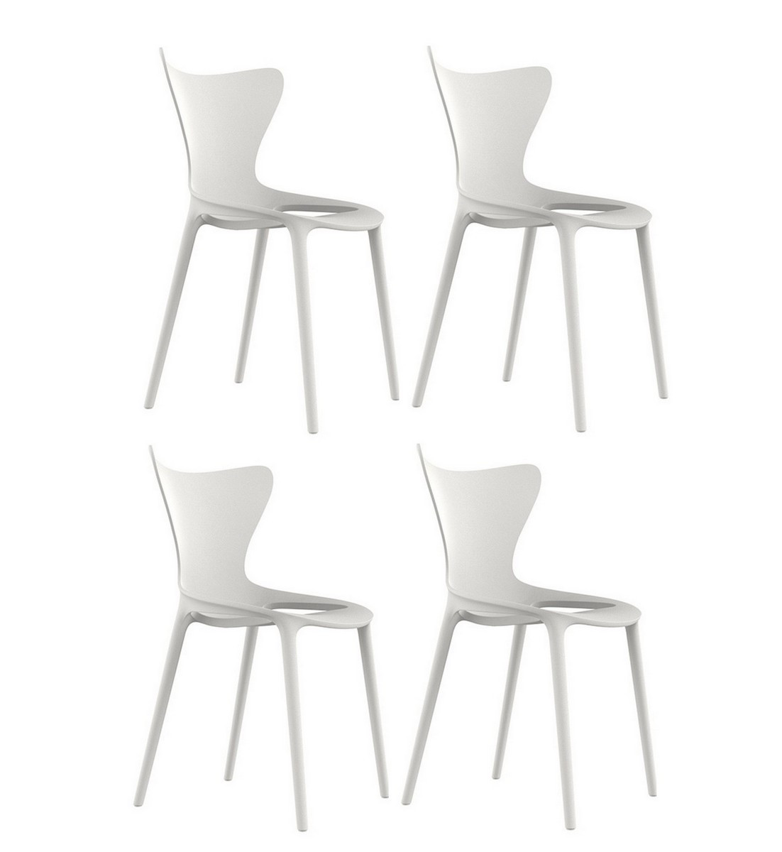 Sedia da pranzo per esterni bianca Vondom - LOVE