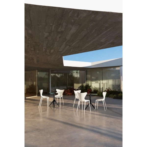Sedia da pranzo per esterni bianca Vondom - LOVE