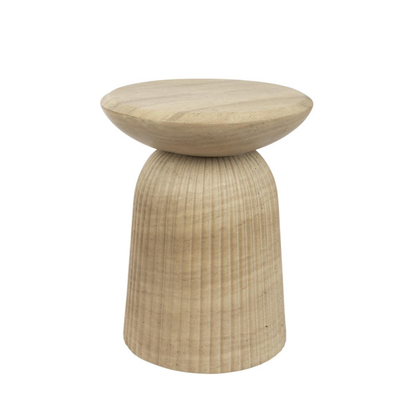 BRISON Stone-Effect Concrete Stool | Designer Side Table