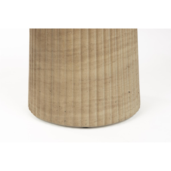 BRISON Hocker aus Beton in Steinoptik | Design-Beistelltisch
