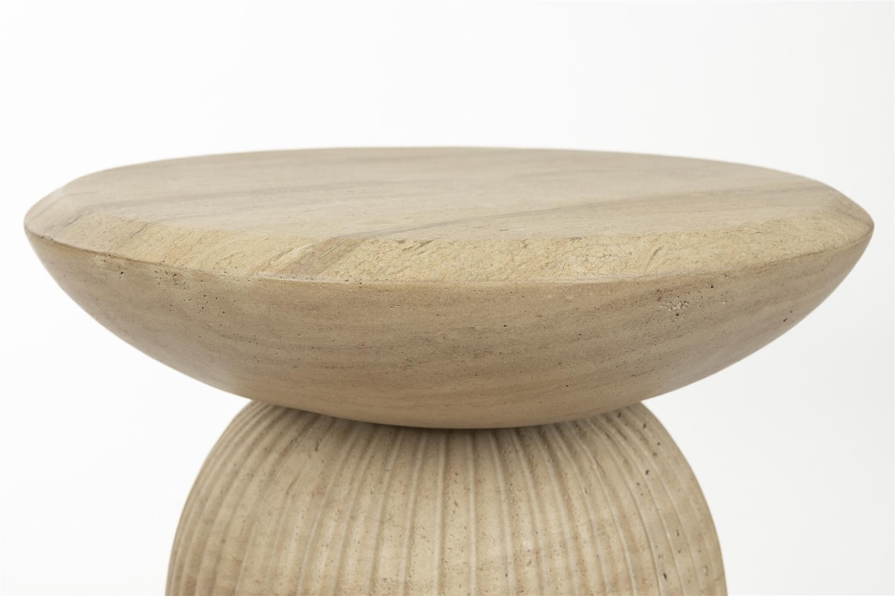 BRISON Stone-Effect Concrete Stool | Designer Side Table