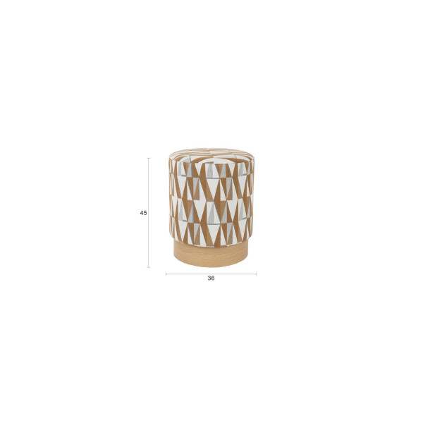 tabouret ou bout de canapé Ziggy dimensions