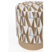 Sitzhocker aus Stoff ZIGGY in Beige | Mathi Design