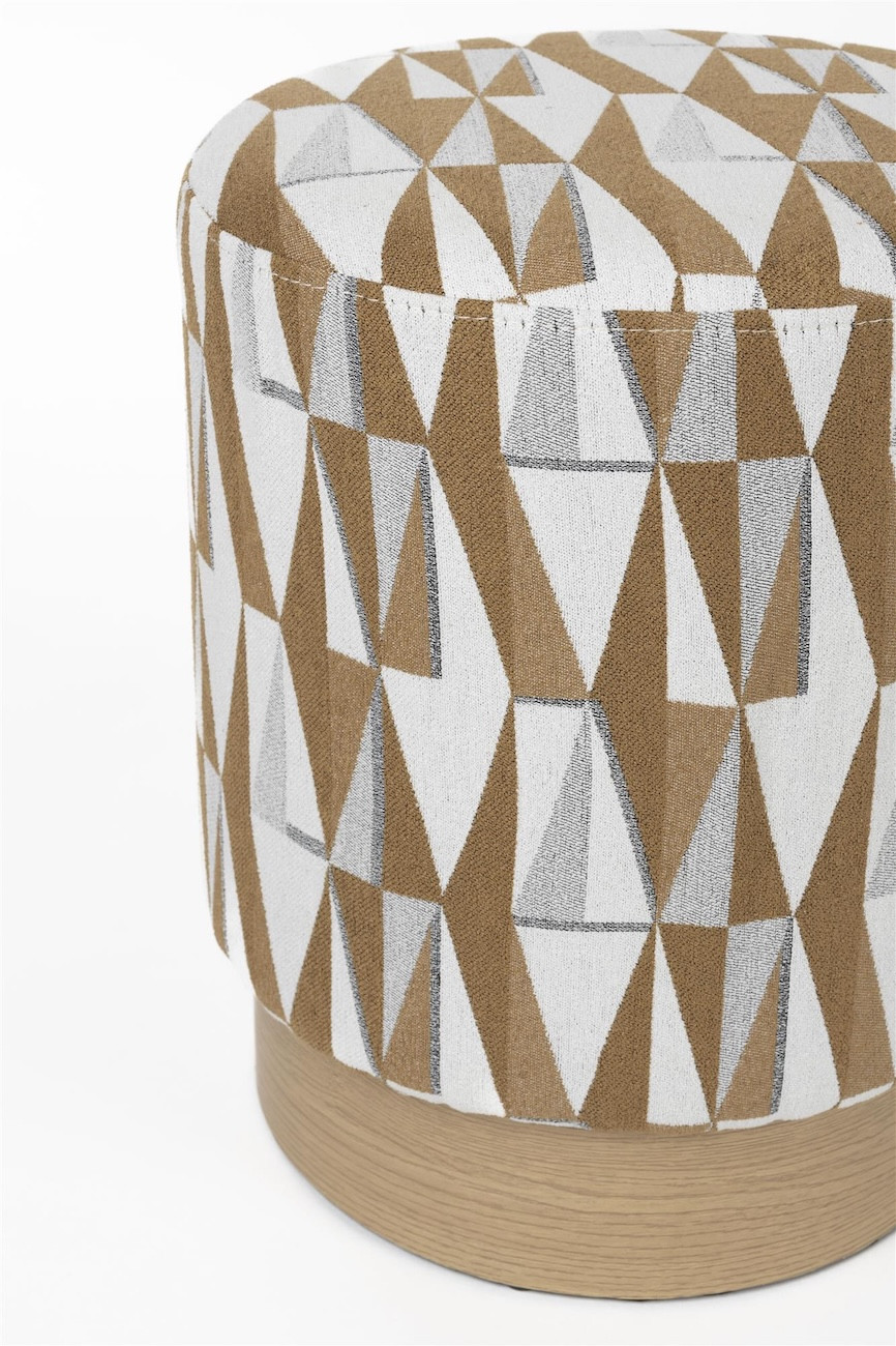 Détail du tissu du tabouret Ziggy