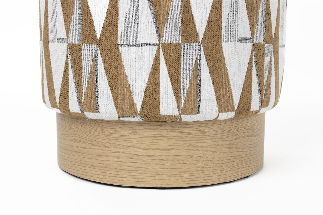 Base effet bois du tabouret Ziggy
