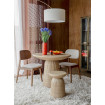 90 cm Round Stone-Effect Concrete Dining Table - BRISON Dutchbone