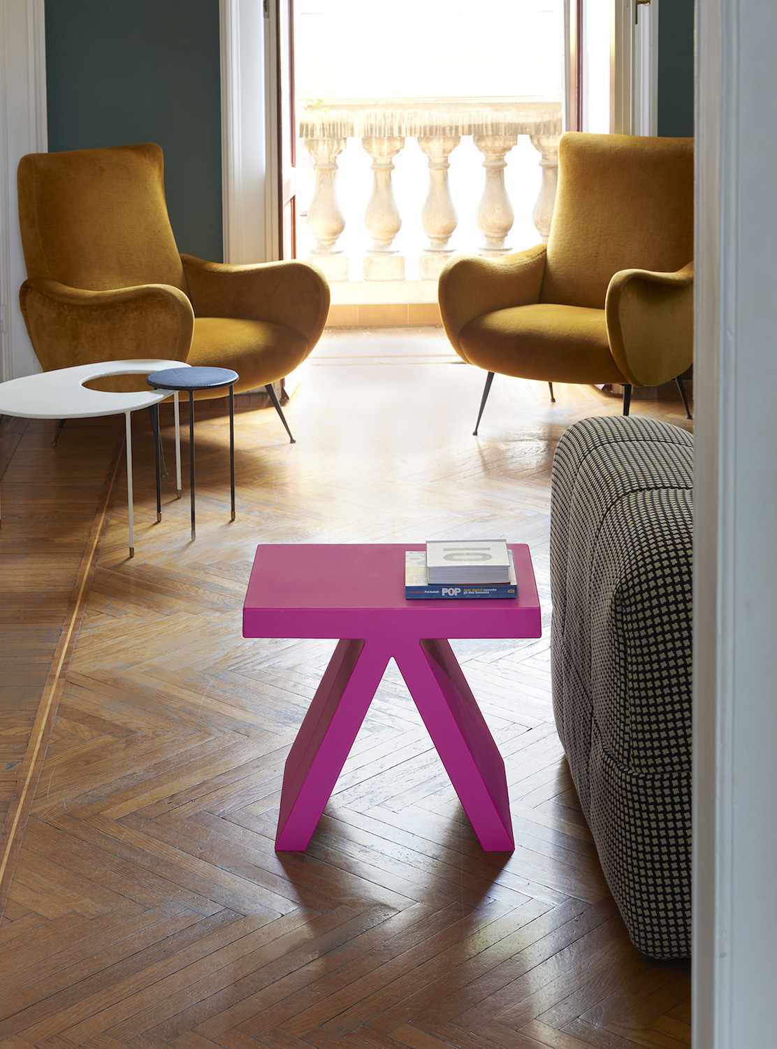 Table basse Toy Slide fushia