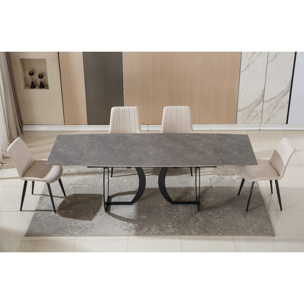 CERAMICA Extendable Ceramic Dining Table, 160 to 240 cm