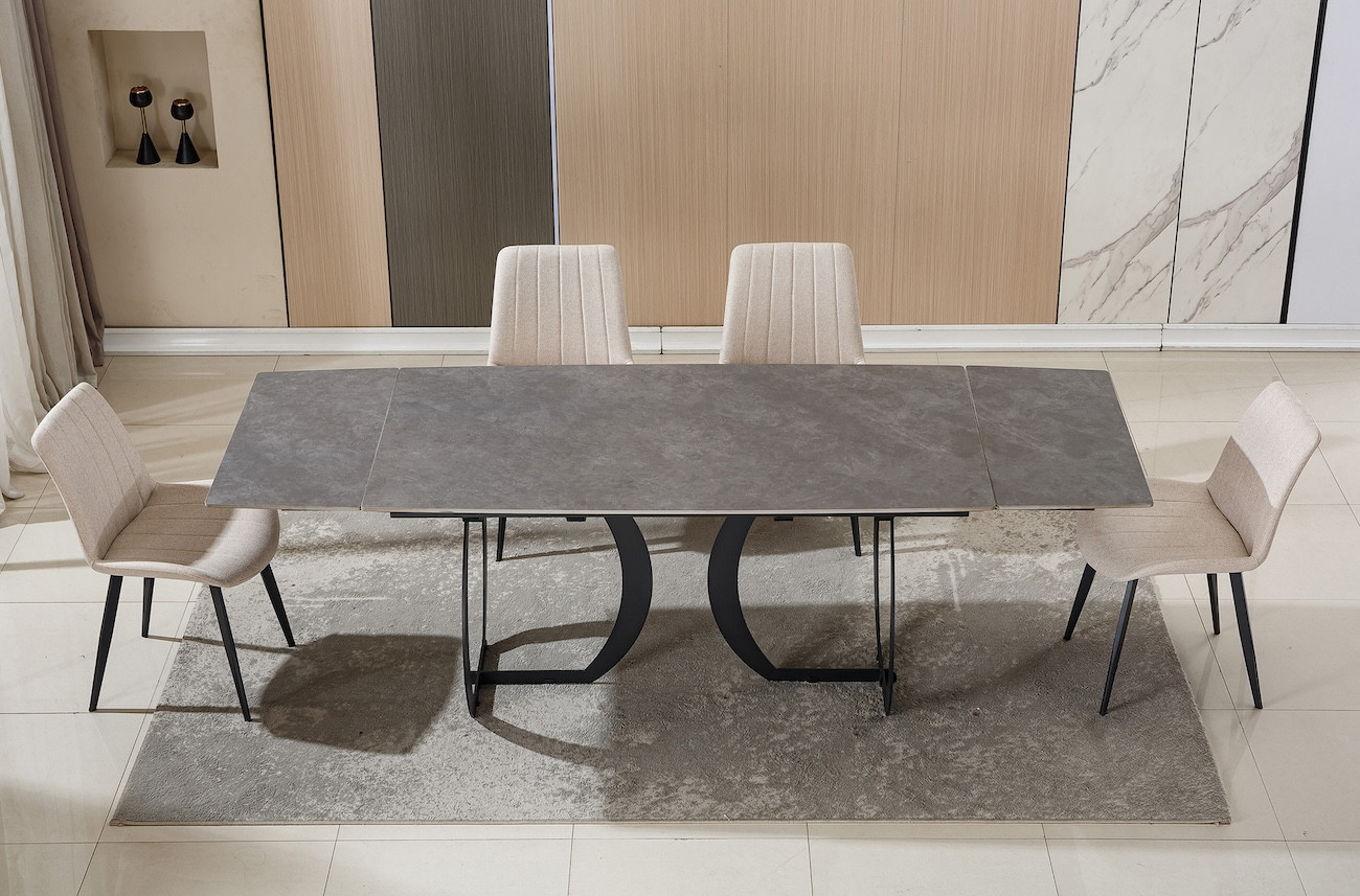 Table Ceramica avec plateau en céramique – vue d’ensemble