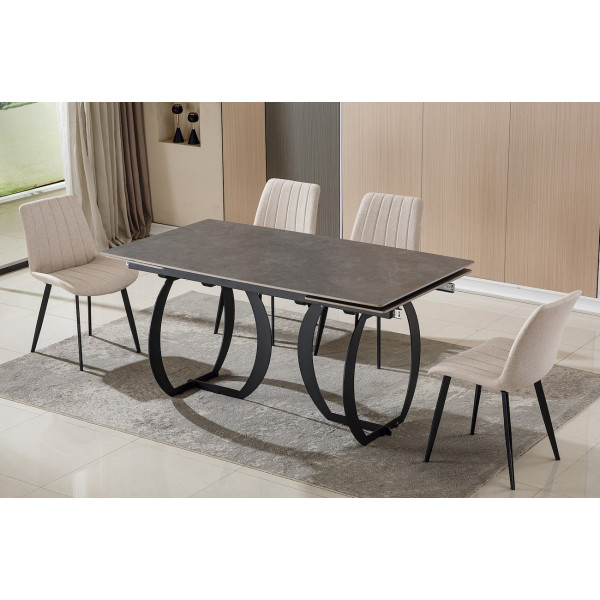 Ausziehbarer Esstisch aus Keramik CERAMICA 160 bis 240 cm