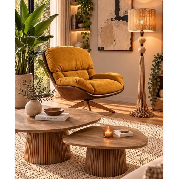 Pendeloques Jute Floor Lamp – Bohemian Style