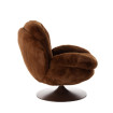 Fauteuil Memento aspect fourrure marron