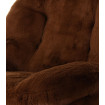 Sillón con efecto piel de animal marrón MEMENTO