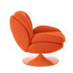 Fauteuil Memento Hive orange de coté