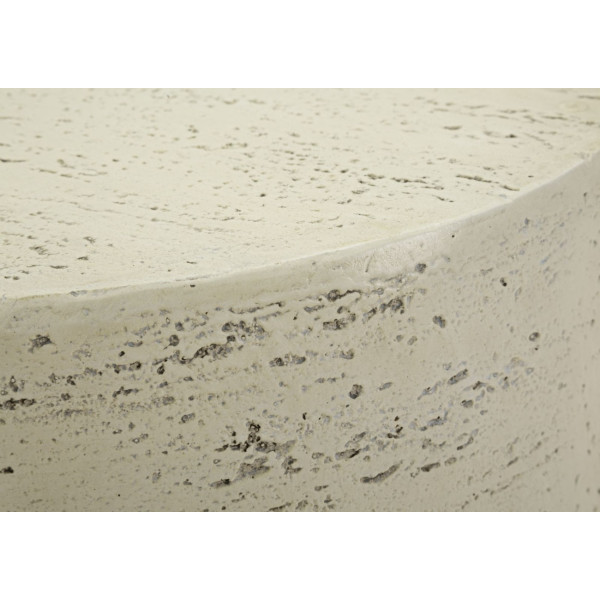 Mesa de centro «CLOUD» con efecto piedra beige – L 92 cm