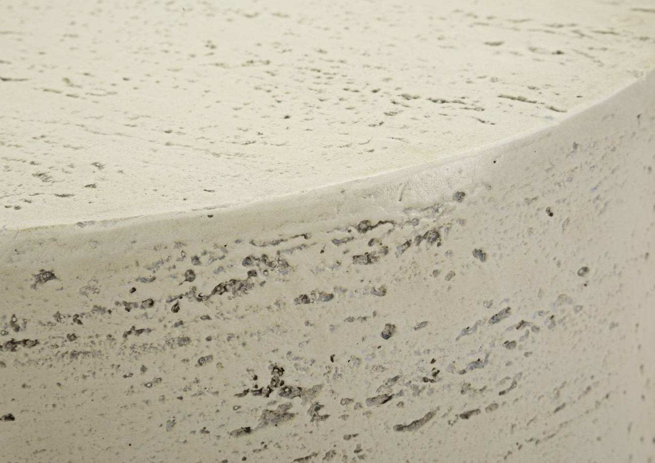 CLOUD Beige Stone-Effect Cloud-Shaped Coffee Table – L92 cm