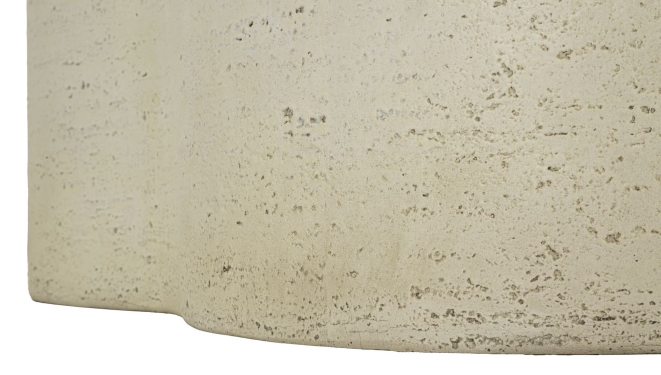 CLOUD Beige Stone-Effect Cloud-Shaped Coffee Table – L92 cm