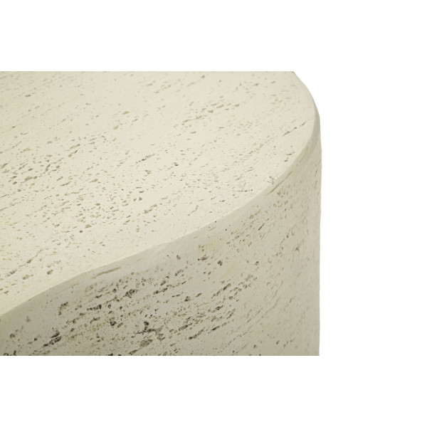 CLOUD Beige Stone-Effect Cloud-Shaped Coffee Table – L92 cm