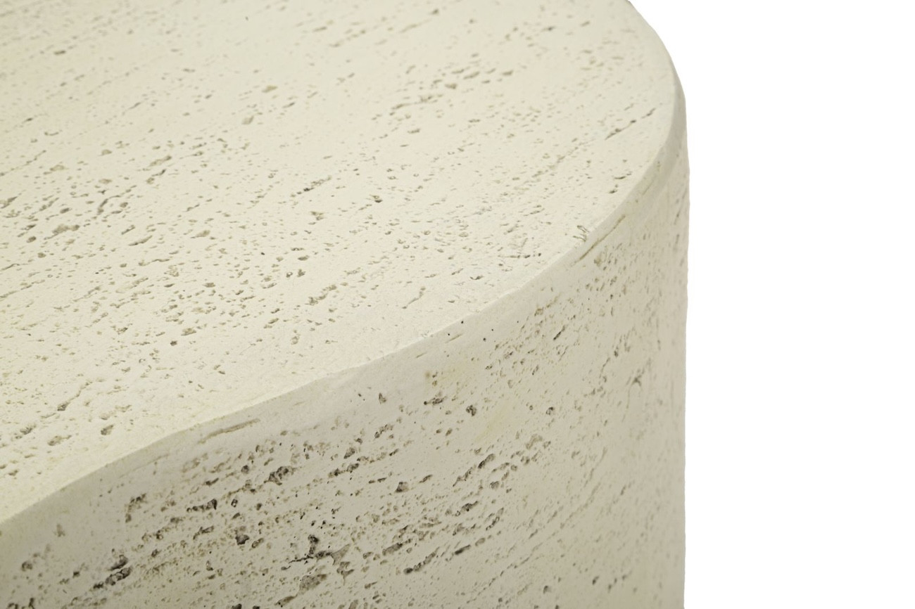 CLOUD Beige Stone-Effect Cloud-Shaped Coffee Table – L92 cm