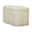 CLOUD Beige Stone-Effect Cloud-Shaped Coffee Table – L92 cm
