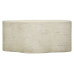 CLOUD Beige Stone-Effect Cloud-Shaped Coffee Table – L92 cm