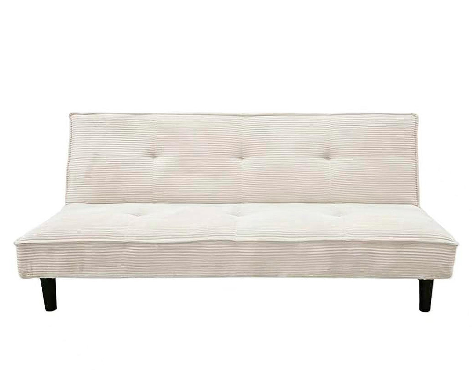 Clipper-Schlafsofa in Creme aus Cord, 180 cm