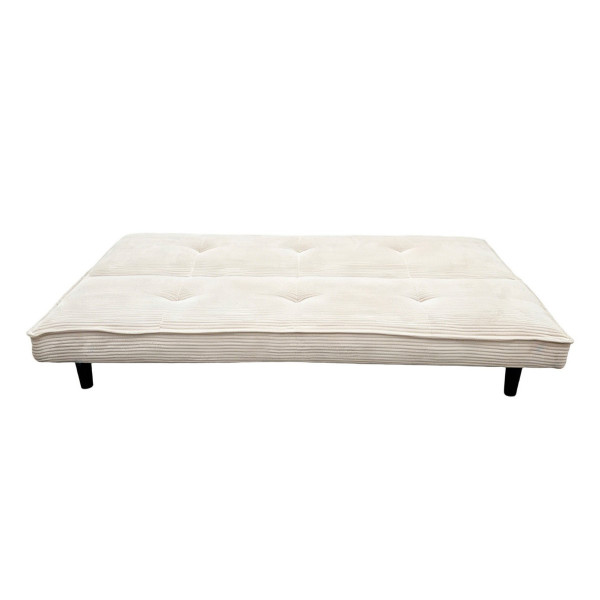 Clipper-Schlafsofa in Creme aus Cord, 180 cm