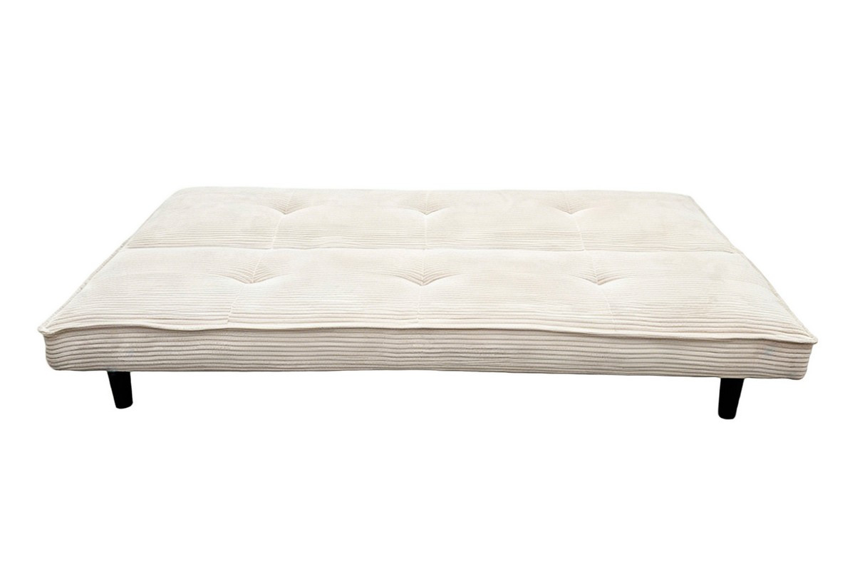 Clipper-Schlafsofa in Creme aus Cord, 180 cm