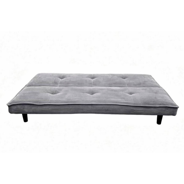 Graues Clipper-Schlafsofa aus Cord, 180 cm
