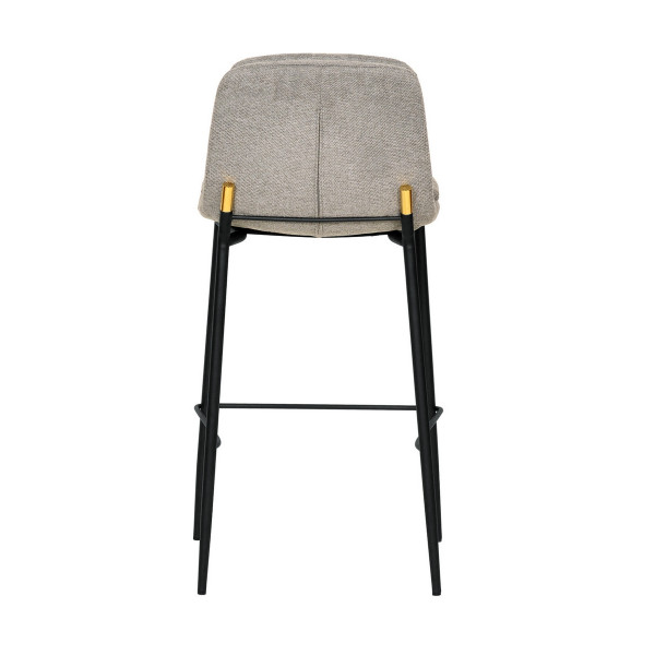 tabouret bar dossier gris confortable