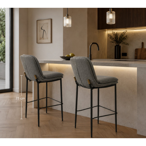 Chaise bar MGM gris